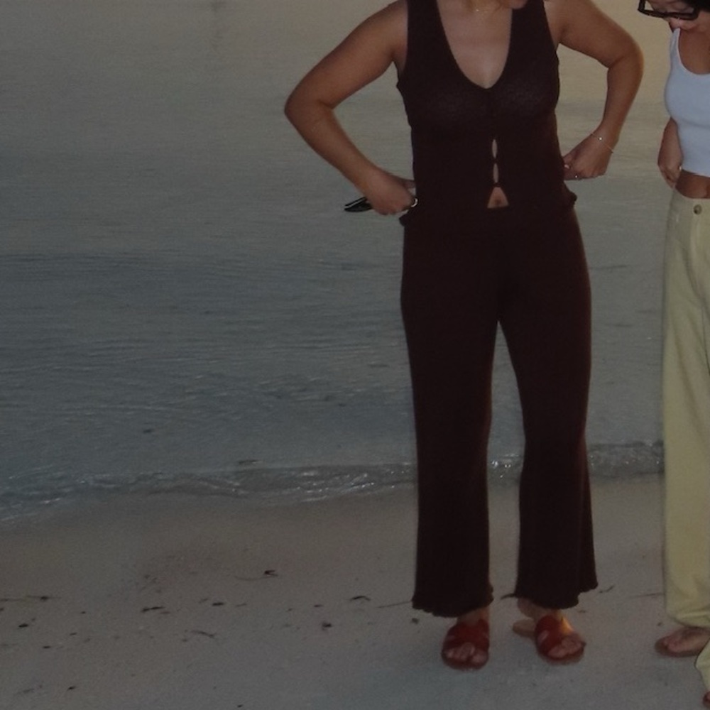 Brown knit set House of Harlow